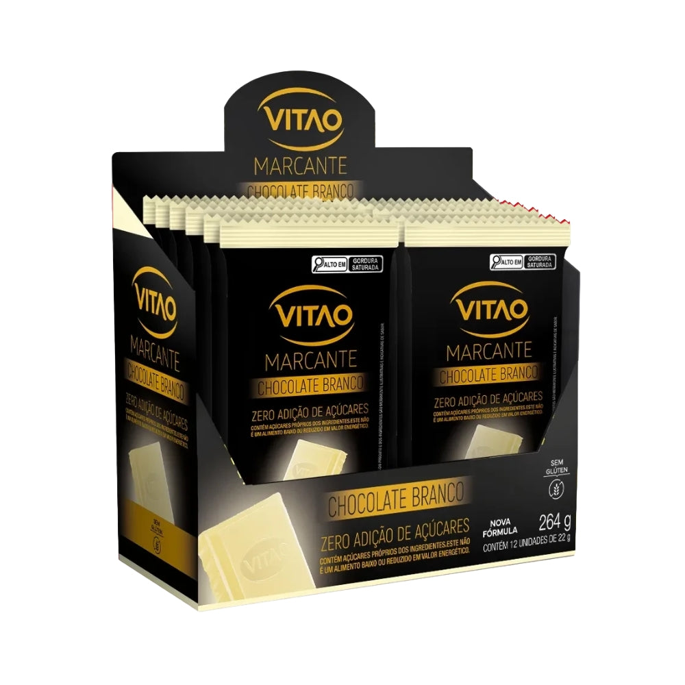 CHOCOLATE BRANCO ZERO AÇÚCAR MARCANTE 22G C/12