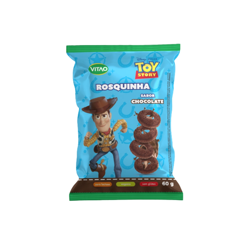 ROSQUINHAS CHOCOLATE SEM GLÚTEN DISNEY 60G