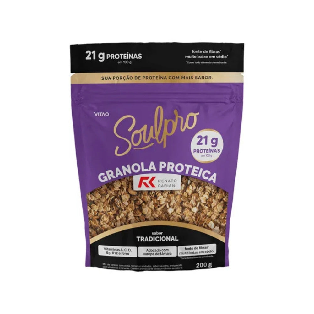GRANOLA PROTEICA TRADICIONAL RC RENATO CARIANI SOULPRO 200G